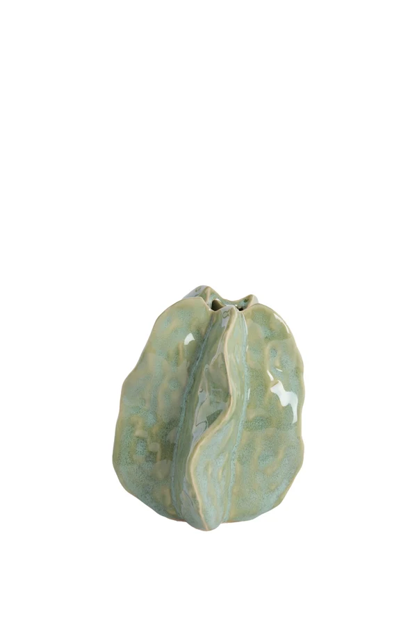 Vase deco 11,5x10x13,5 cm IDRIJA ceramics mint green