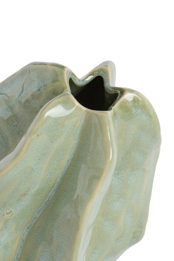 Vase deco 11,5x10x13,5 cm IDRIJA ceramics mint green