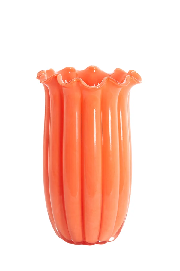 Vase 23,5x38 cm SEDONA glass orange