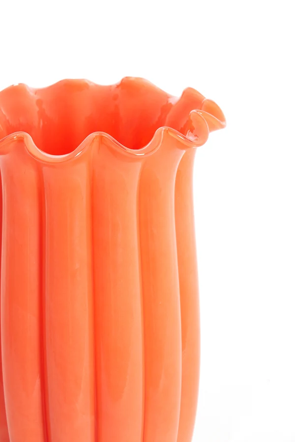 Vase 23,5x38 cm SEDONA glass orange