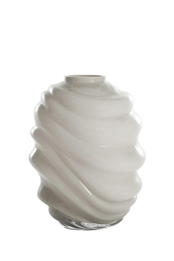 Vase 23,5x30,5 cm BIOTU glass light grey