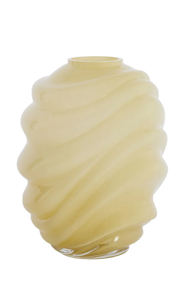 Vase 23,5x30,5 cm BIOTU glass cream