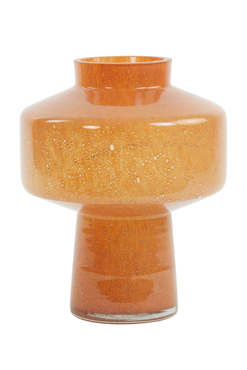 Vase 23,5x29,5 cm TRASMON glass peach
