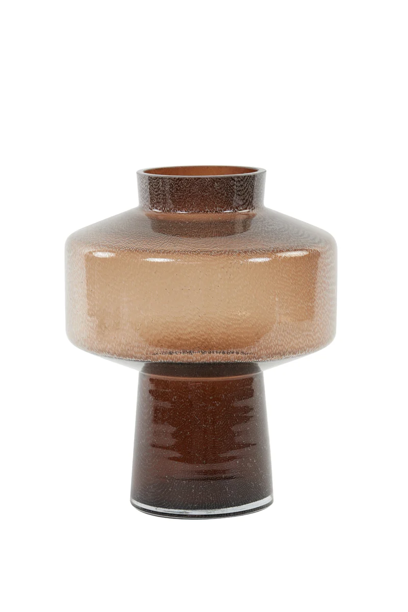 Vase 23,5x29,5 cm TRASMON glass brown