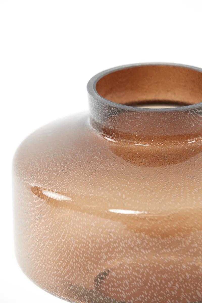 Vase 23,5x29,5 cm TRASMON glass brown