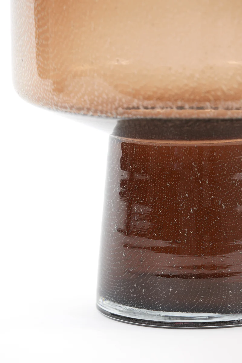 Vase 23,5x29,5 cm TRASMON glass brown