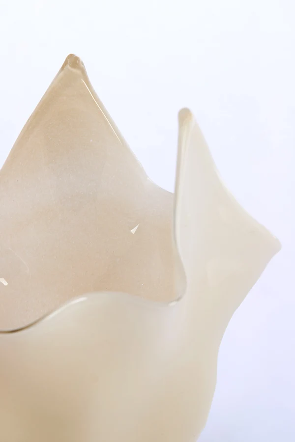 Vase 22x40 cm AIORA glass milky cream