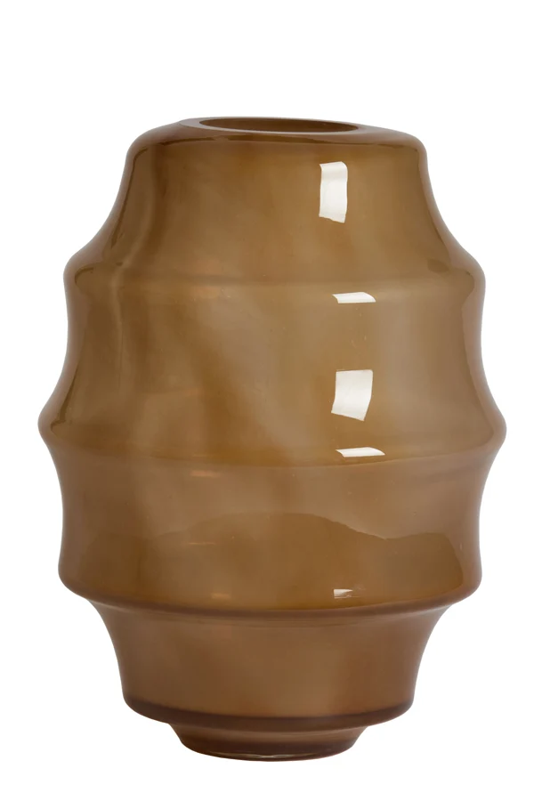 Vase 31x42 cm NAYORO glass shiny amber
