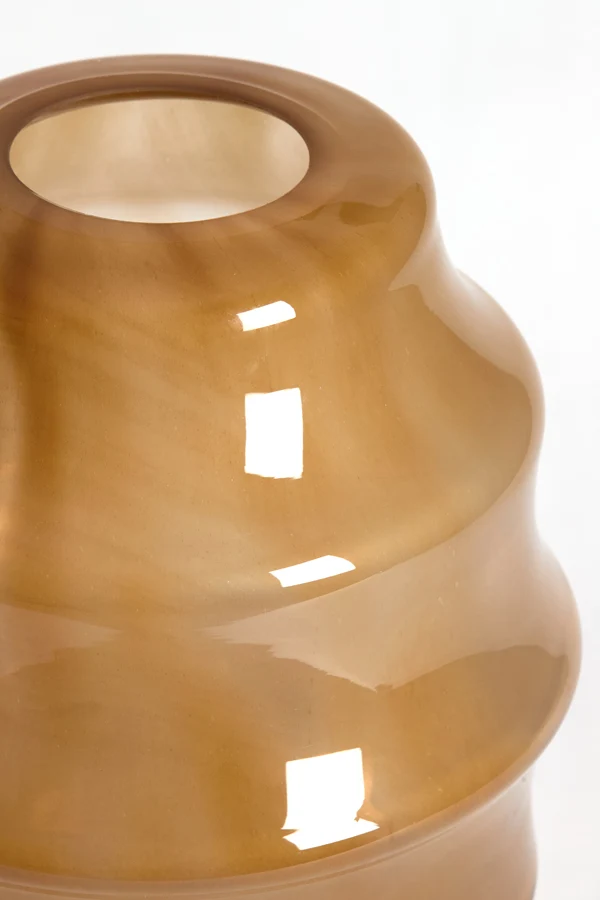 Vase 31x42 cm NAYORO glass shiny amber
