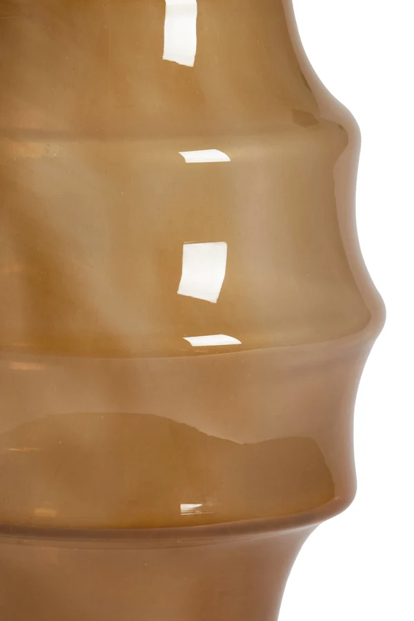 Vase 31x42 cm NAYORO glass shiny amber