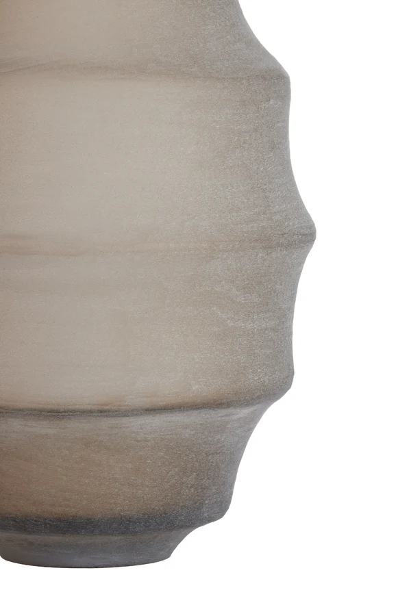 Vase 31x42 cm NAYORO glass matt light brown