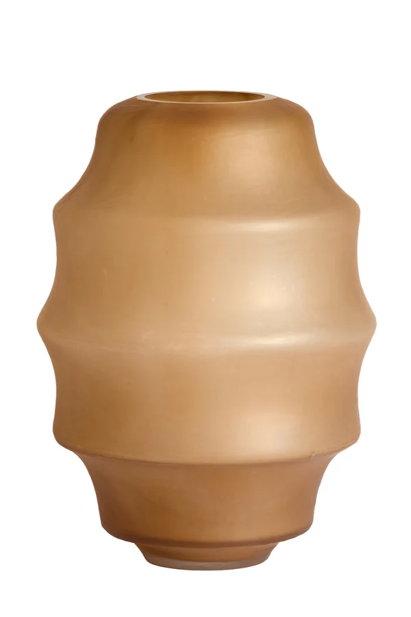 Vase 31x42 cm NAYORO glass matt amber