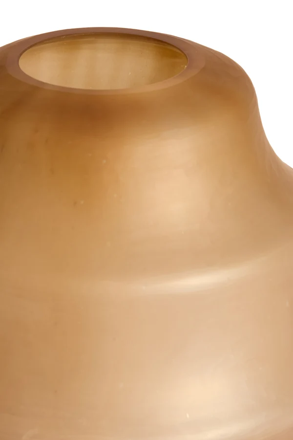 Vase 31x42 cm NAYORO glass matt amber