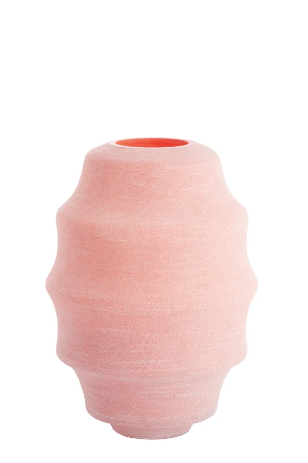 Vase 31x42 cm NAYORO glass coral