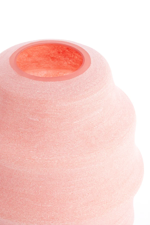 Vase 31x42 cm NAYORO glass coral