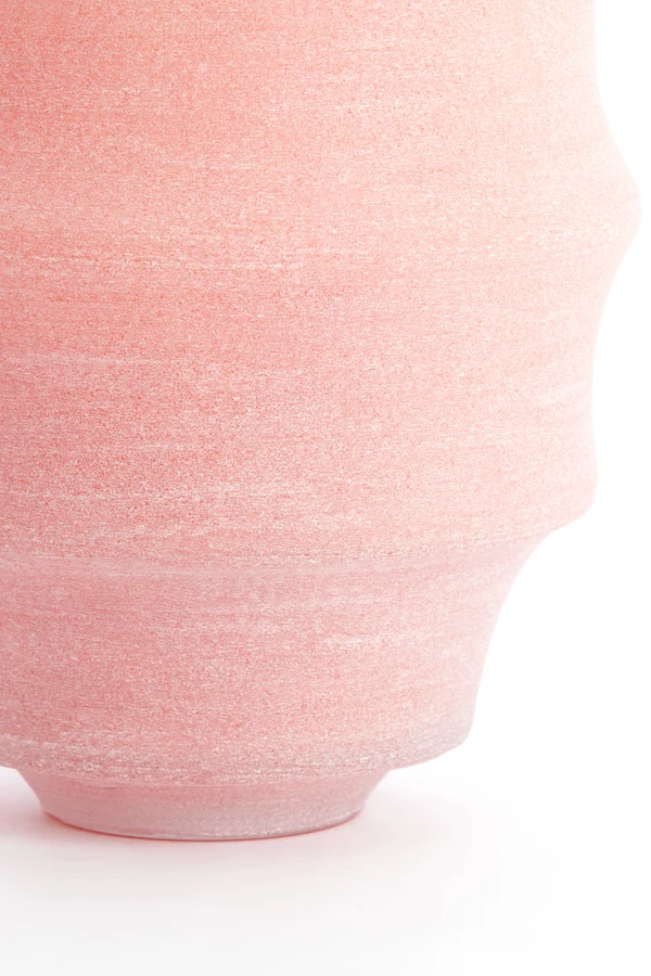 Vase 31x42 cm NAYORO glass coral