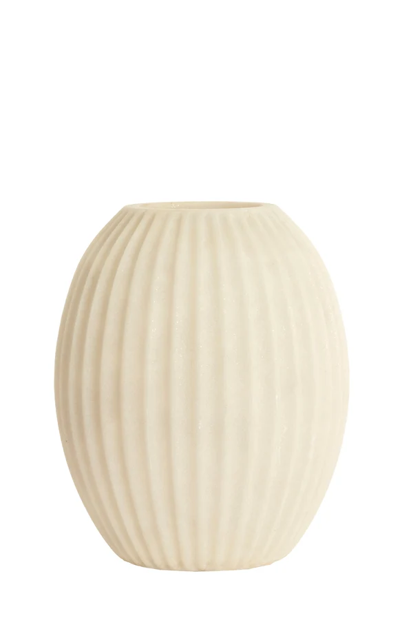 Vase 30x19,5x36 cm MIRALLI cream