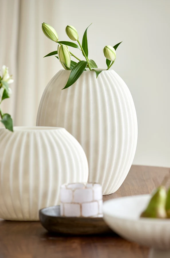 Vase 30x19,5x36 cm MIRALLI cream
