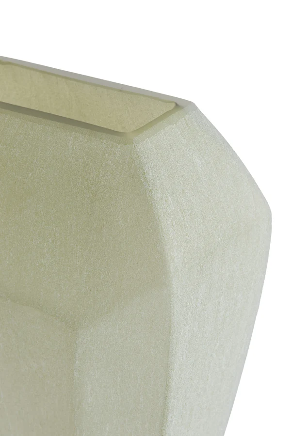 Vase 30x16x44,5 cm VIONNA glass olive green