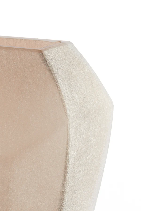 Vase 30x16x44,5 cm VIONNA glass light brown