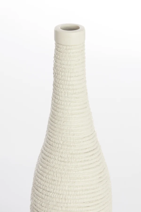 Vase deco 10x40 cm YOUNA cream