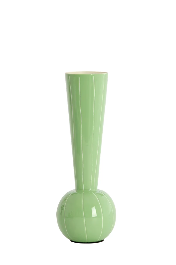 Vase deco 10x30 cm TODI mint+cream