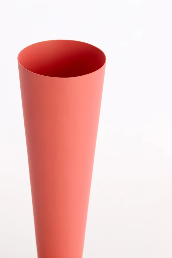 Vase deco 10x30 cm TODI matt coral
