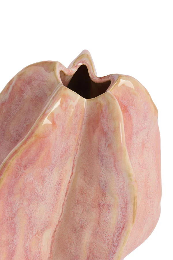 Vase deco 10,5x9,5x11,5 cm IDRIJA ceramics pink