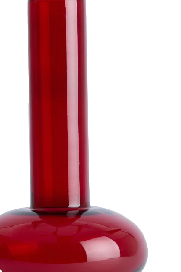 Vase 22x38 cm CORENNE glass burgundy