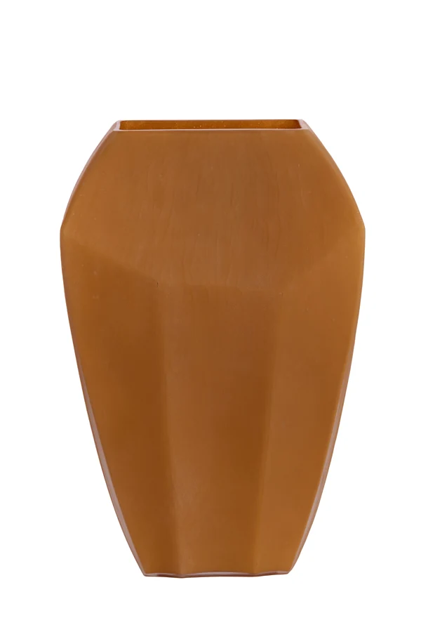 Vase 30x16x44,5 cm VIONNA glass caramel