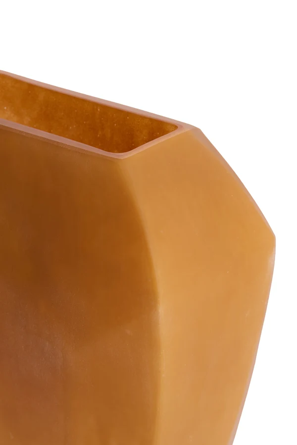 Vase 30x16x44,5 cm VIONNA glass caramel