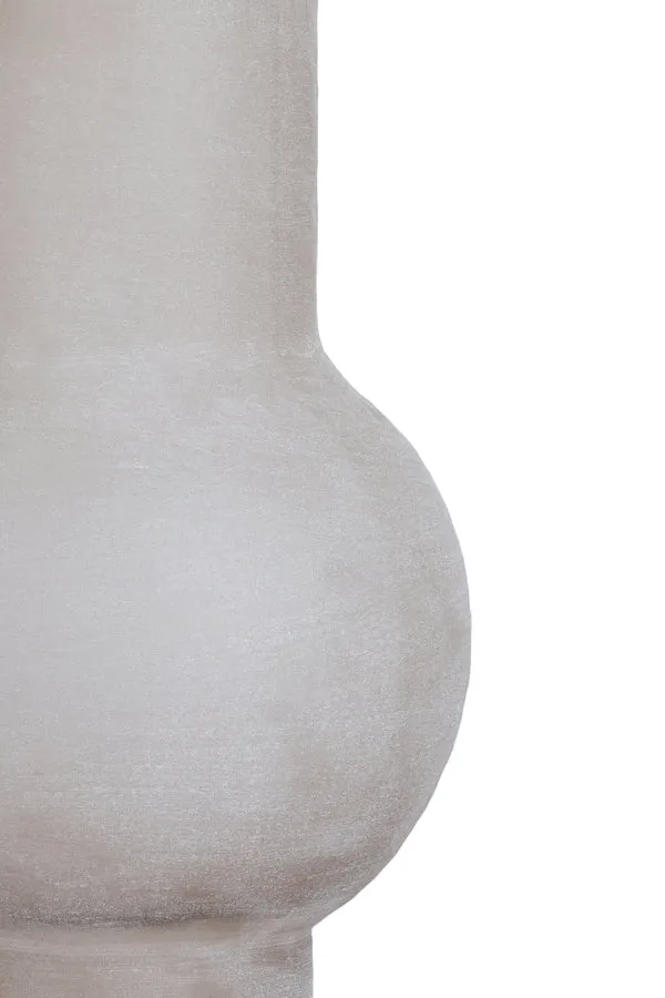 Vase 29x63,5 cm LAZARO glass matt light brown