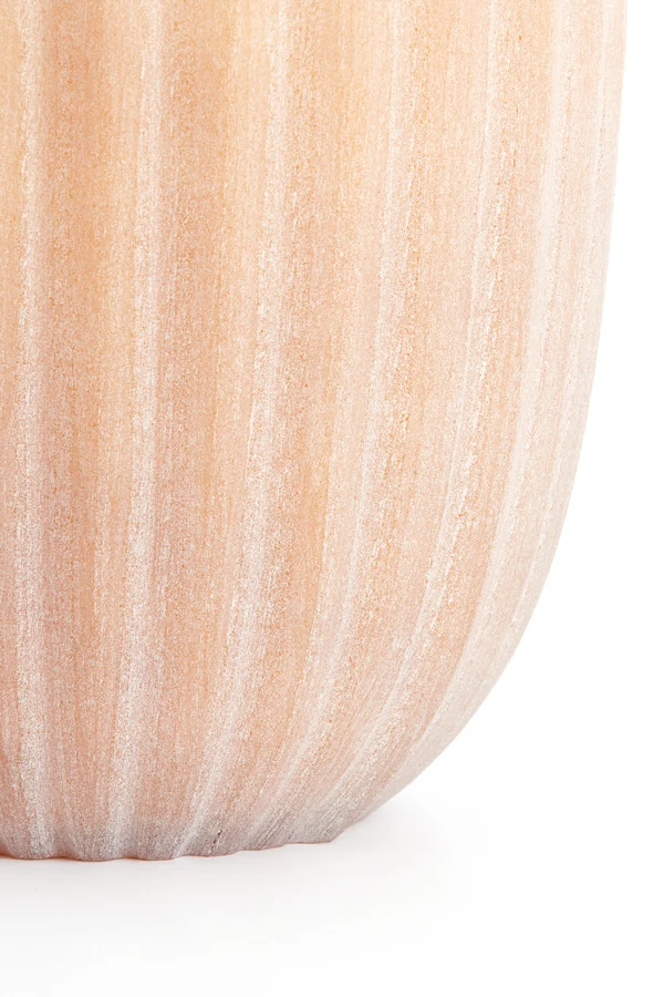Vase 29x38 cm ARAGON glass ocher yellow
