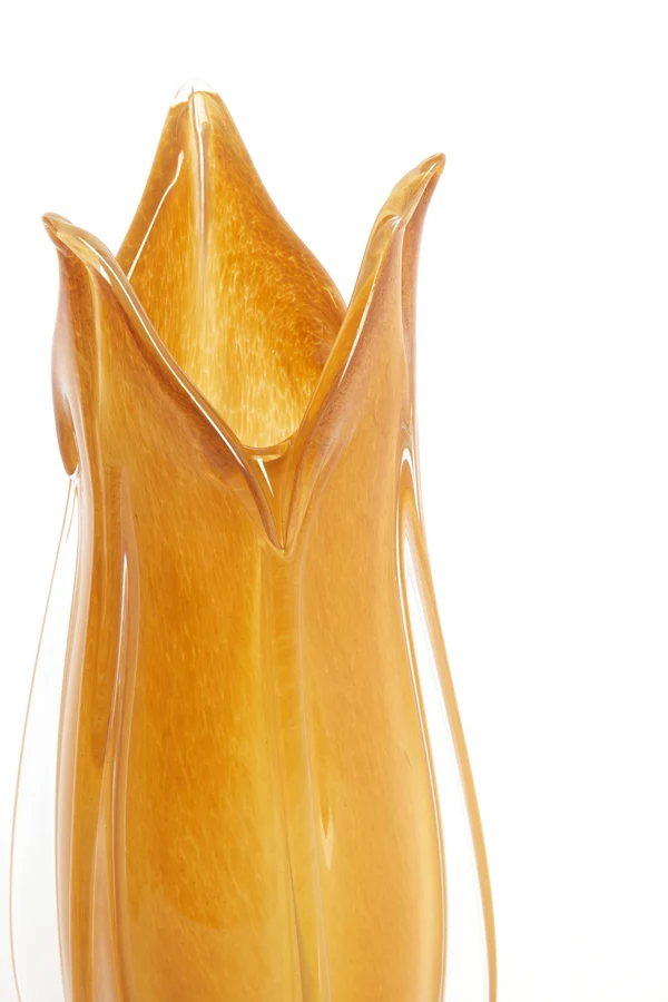 Vase 18,5x39 cm EVINA glass caramel