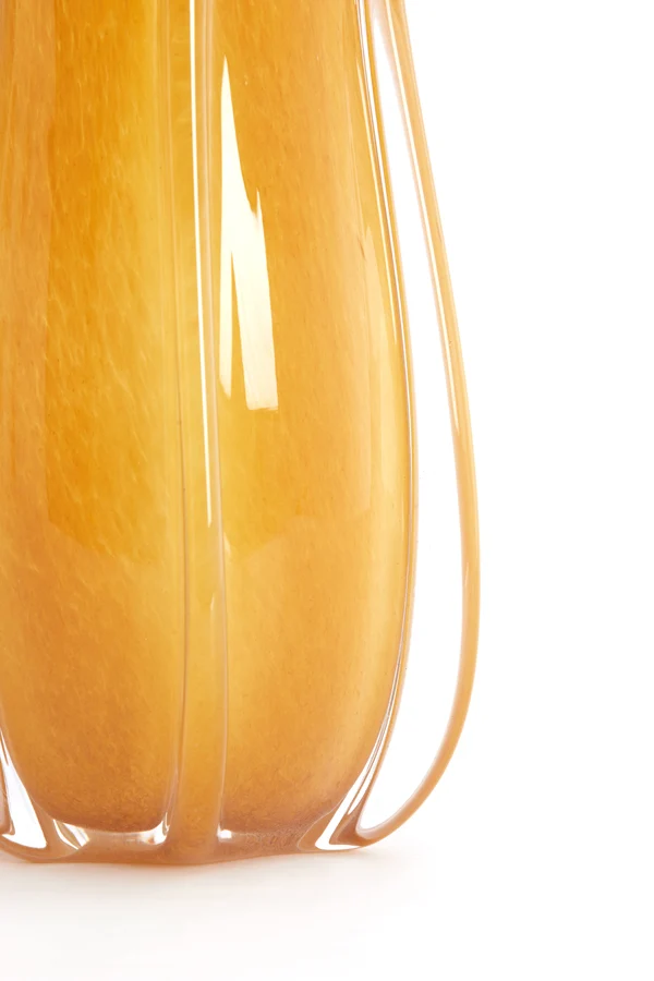 Vase 18,5x39 cm EVINA glass caramel