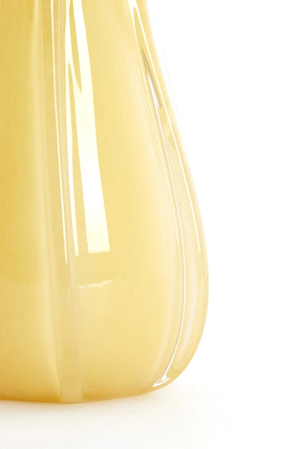 Vase 18,5x39 cm EVINA glass beige