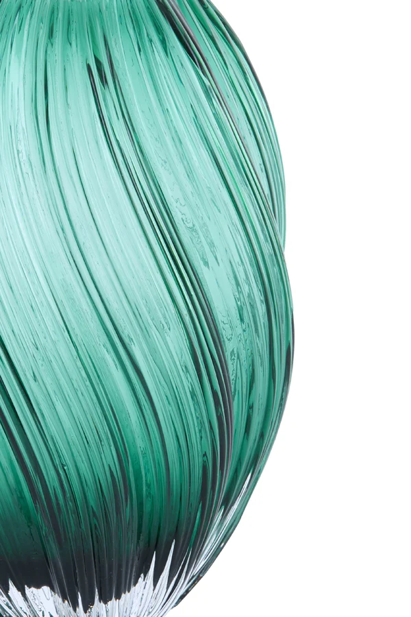 Vase 18,5x27 cm ZENIA glass dark green