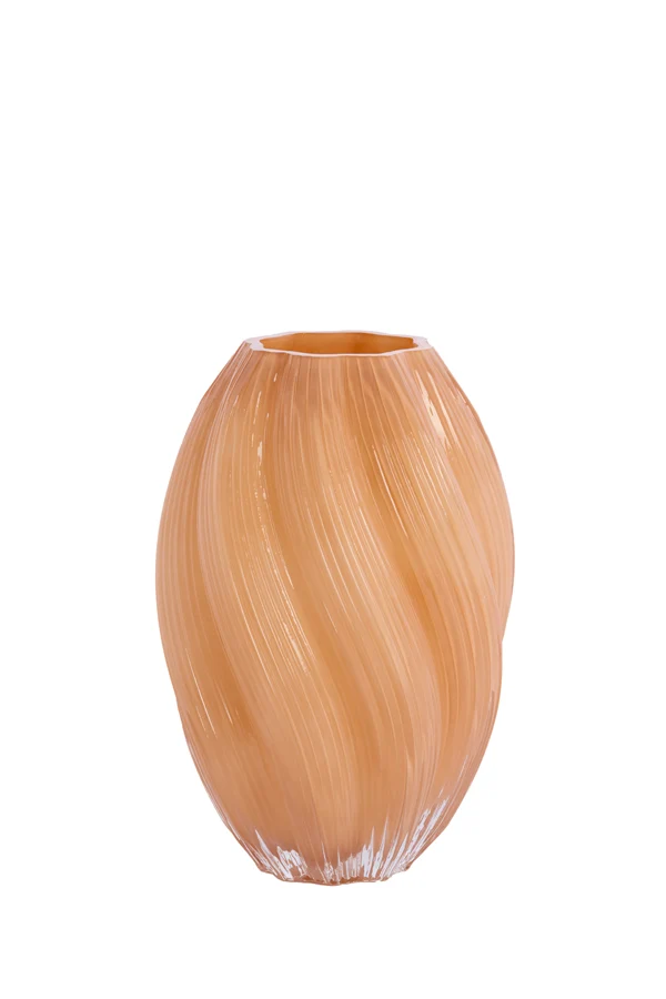Vase 18,5x27 cm ZENIA glass caramel