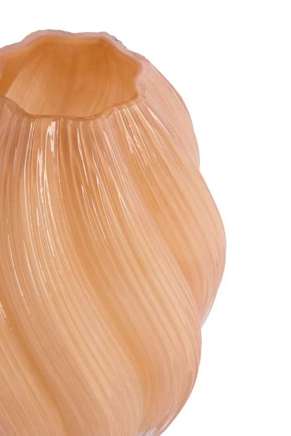 Vase 18,5x27 cm ZENIA glass caramel