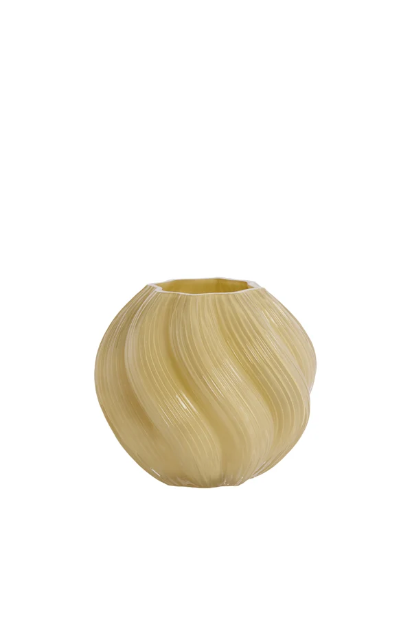Vase 18,5x16 cm ZENIA glass light green