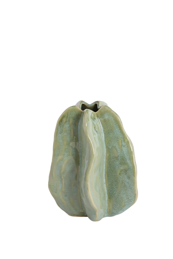 Vase deco 10,5x9,5x11,5 cm IDRIJA ceramics mint green