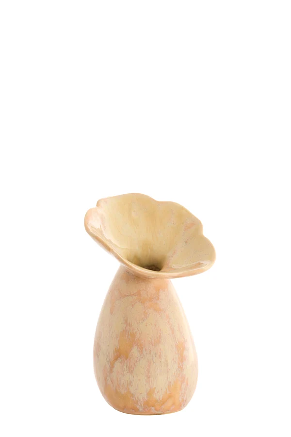 Vase deco 10,5x19,5 cm CULLA ceramics light peach