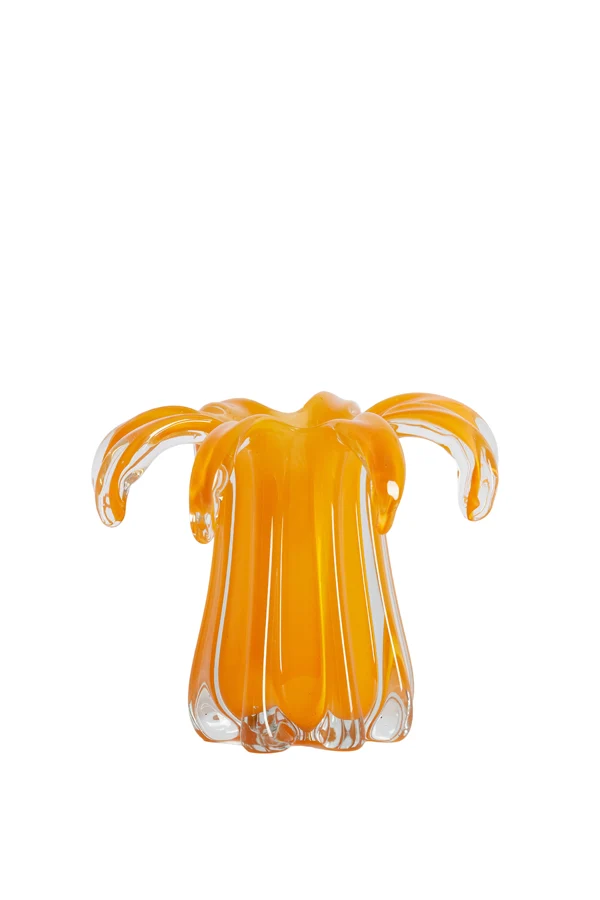 Vase 22x17 cm AVENIA glass orange