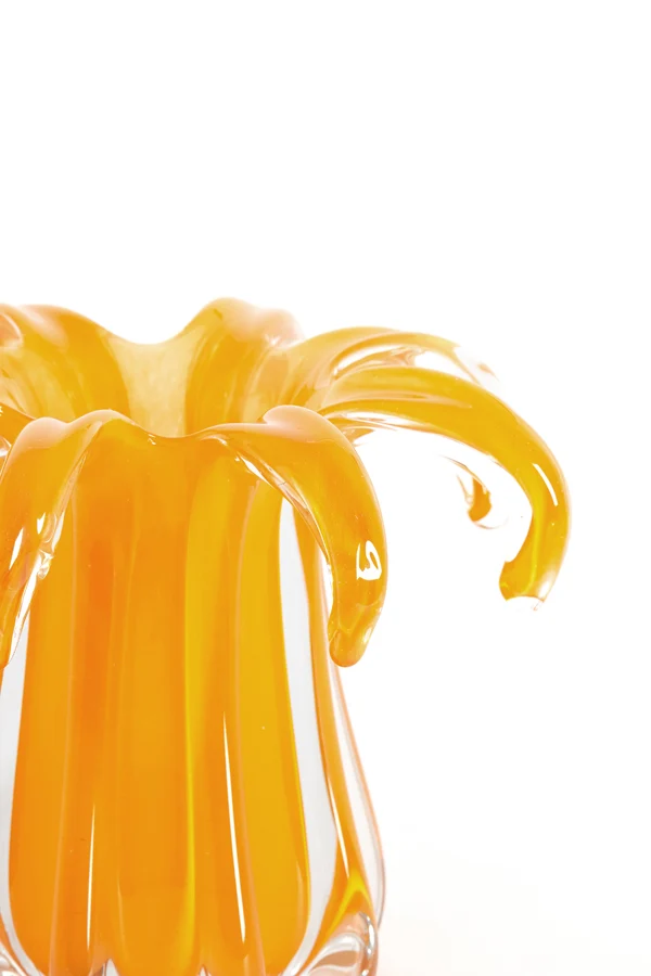 Vase 22x17 cm AVENIA glass orange