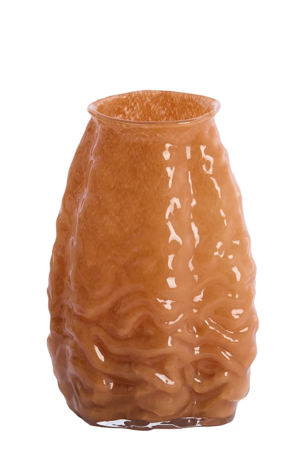 Vase 22x16x25 cm AURELIA glass caramel