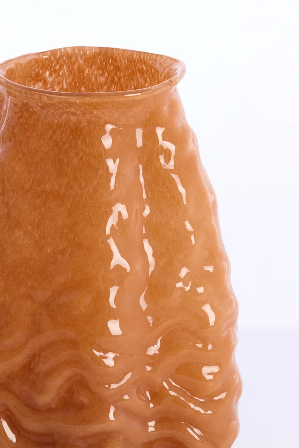 Vase 22x16x25 cm AURELIA glass caramel