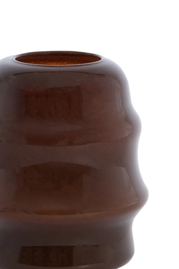 Vase 22,5x29 cm JAMANOTA glass dark brown
