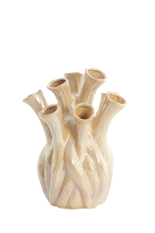 Vase 20x24,5 cm LYSET ceramics sand