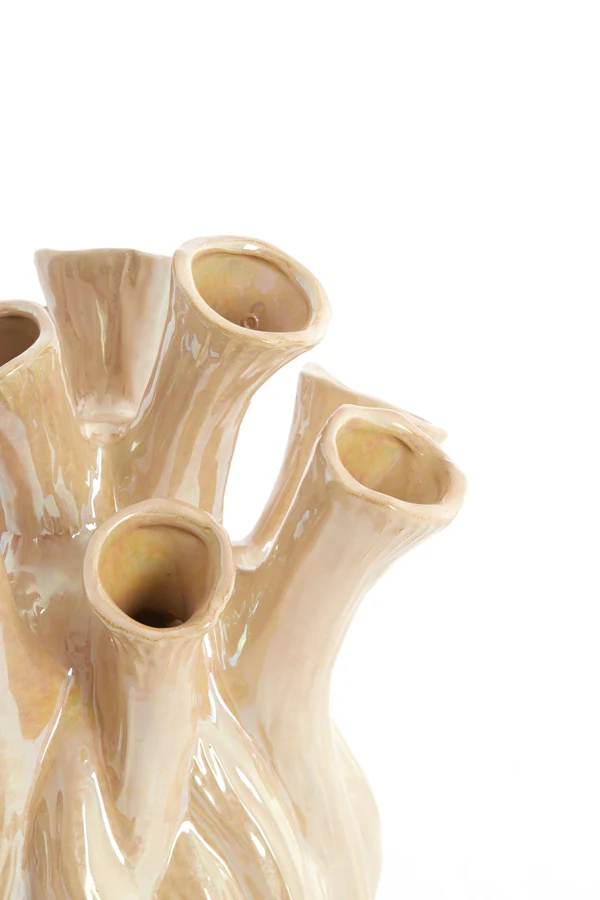 Vase 20x24,5 cm LYSET ceramics sand