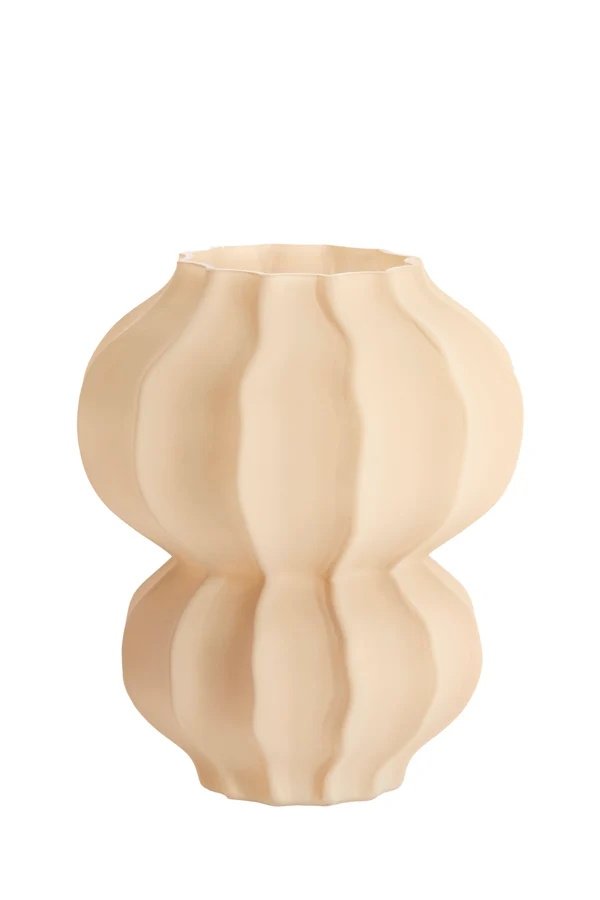 Vase 20x23 cm MARANZA glass matt sand